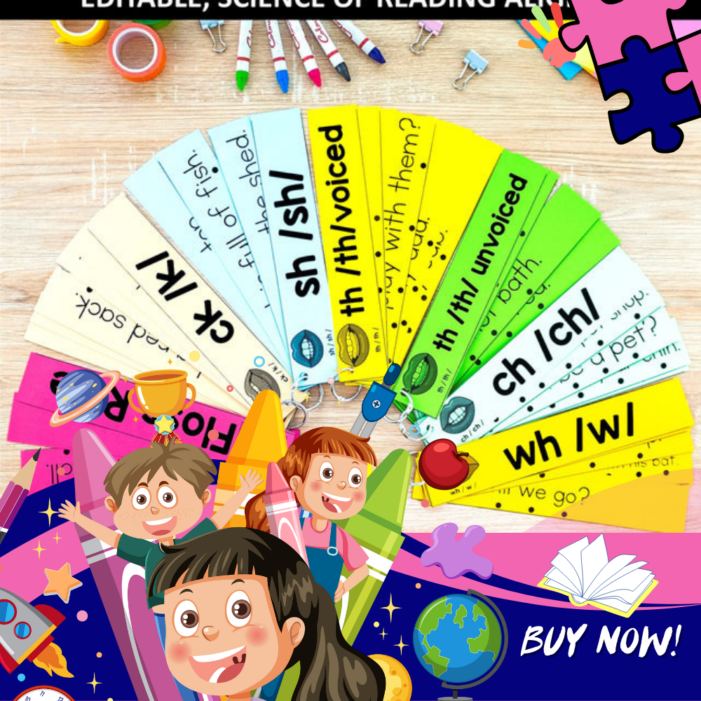 Decodable Words and Sentences Strips MEGA BUNDLE (Editable) - Aligned with Science of Reading for Grades K-2