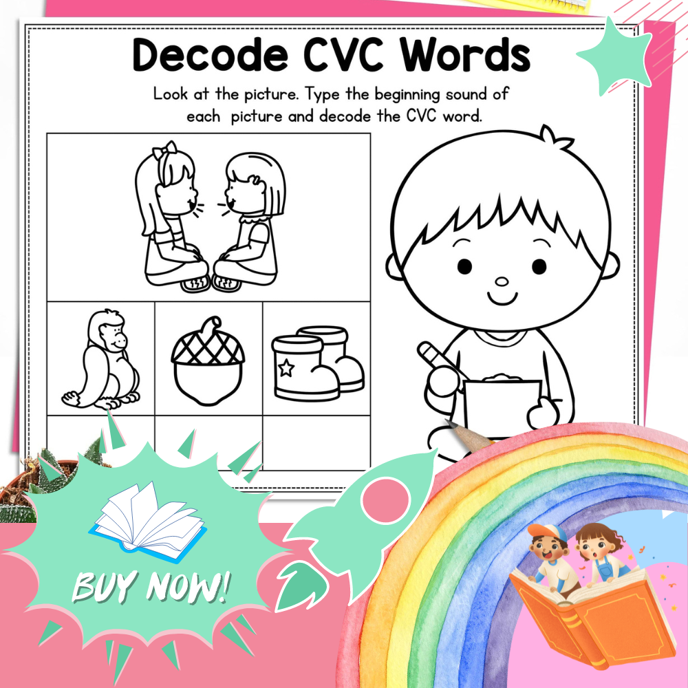 CVC Quest Kids Activity Bundle