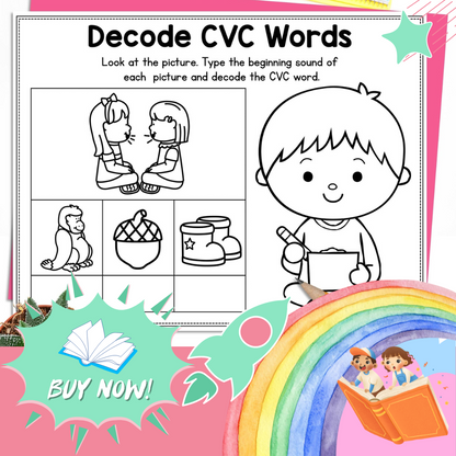 CVC Quest Kids Activity Bundle