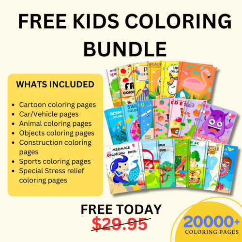 20000+ Kids Coloring Bundle